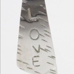 Anne Vogt Sterling Silver Love Dangle Earrings